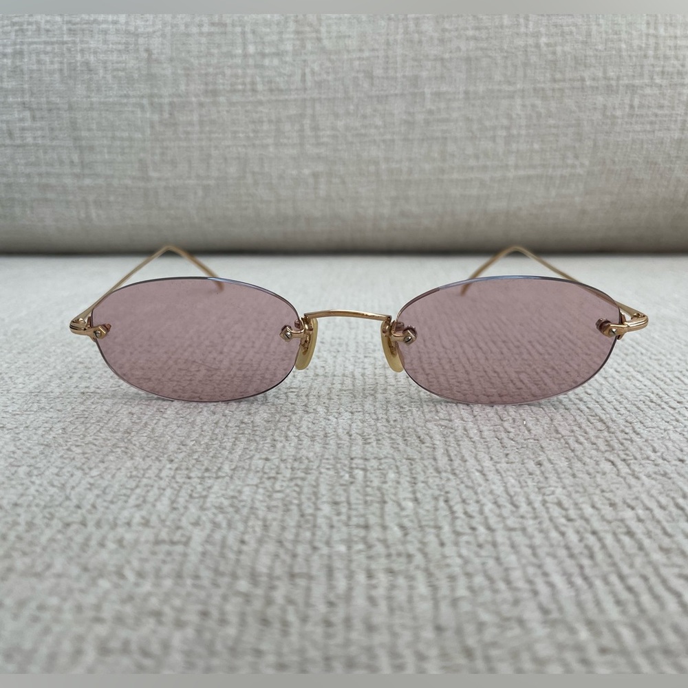 VINTAGE CALVIN KLEIN PINK MICRO SUNGLASSES